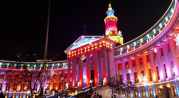 City Hall is gorgeously lit every holiday season.
