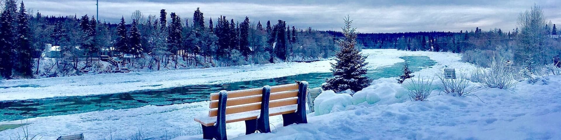 Kenai River in winter.