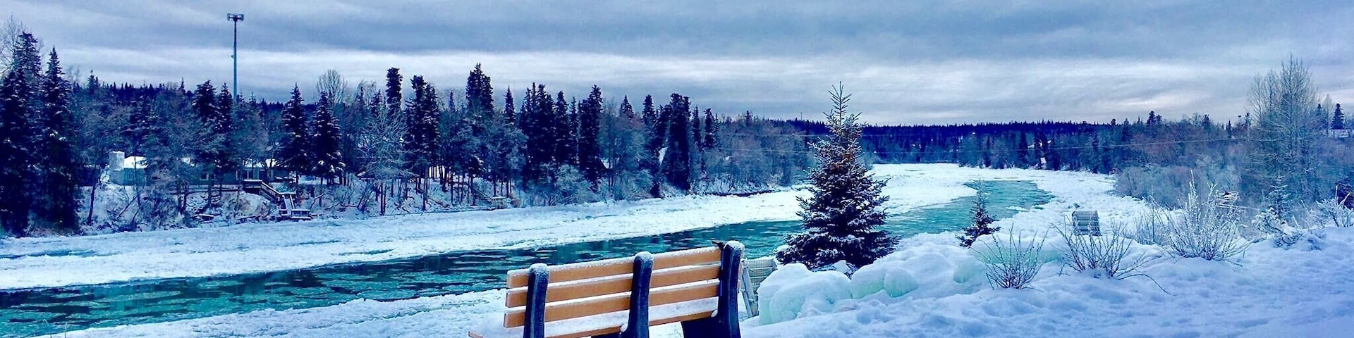 Kenai River in winter.