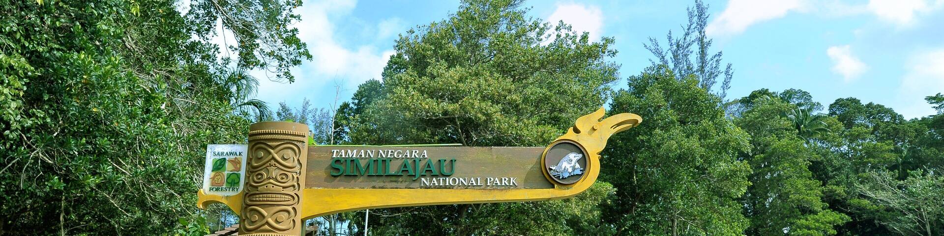 Taman Negara National Park showing signage