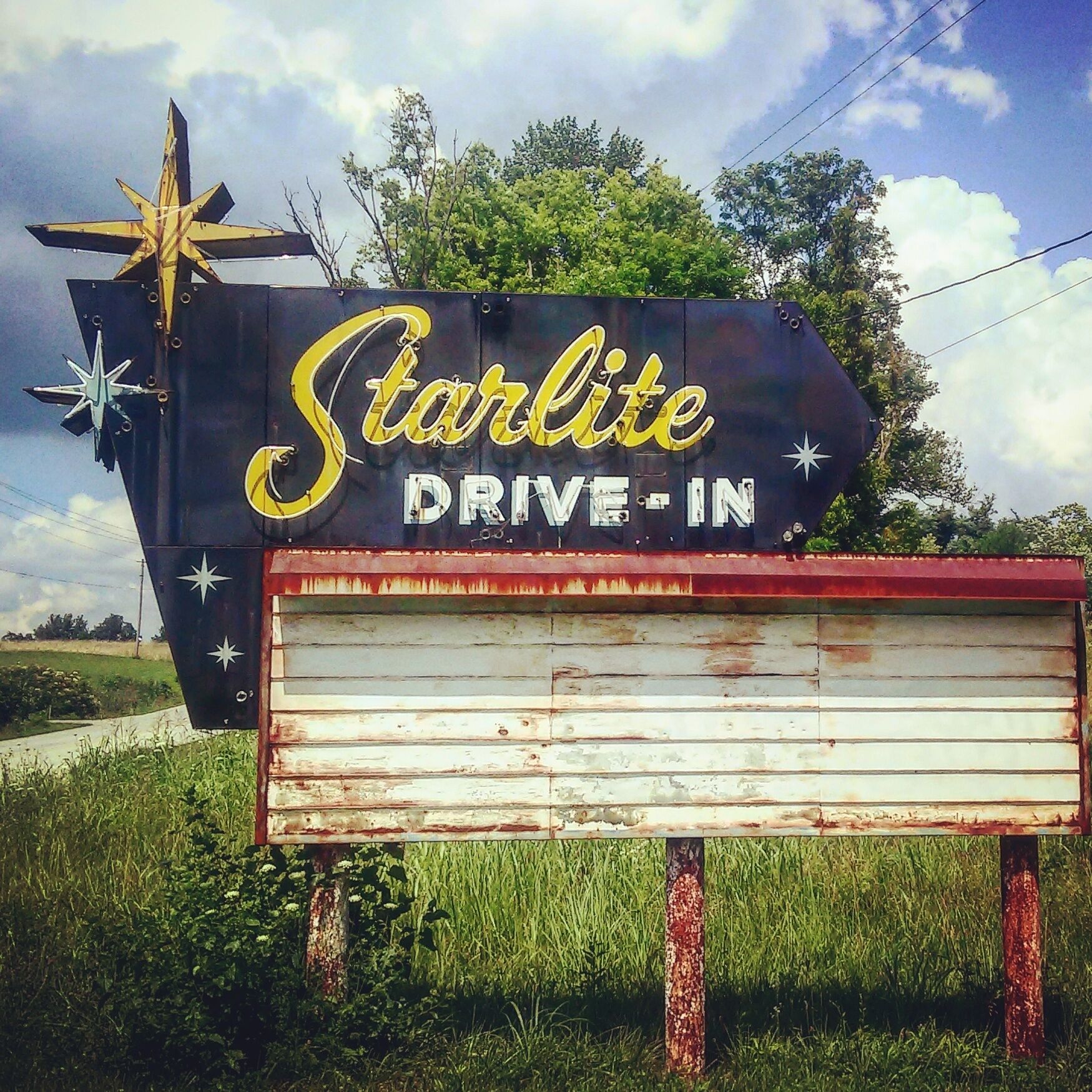 This is all that is left apparently of an old drive in theater ! It's kind of off the beaten path ! 
