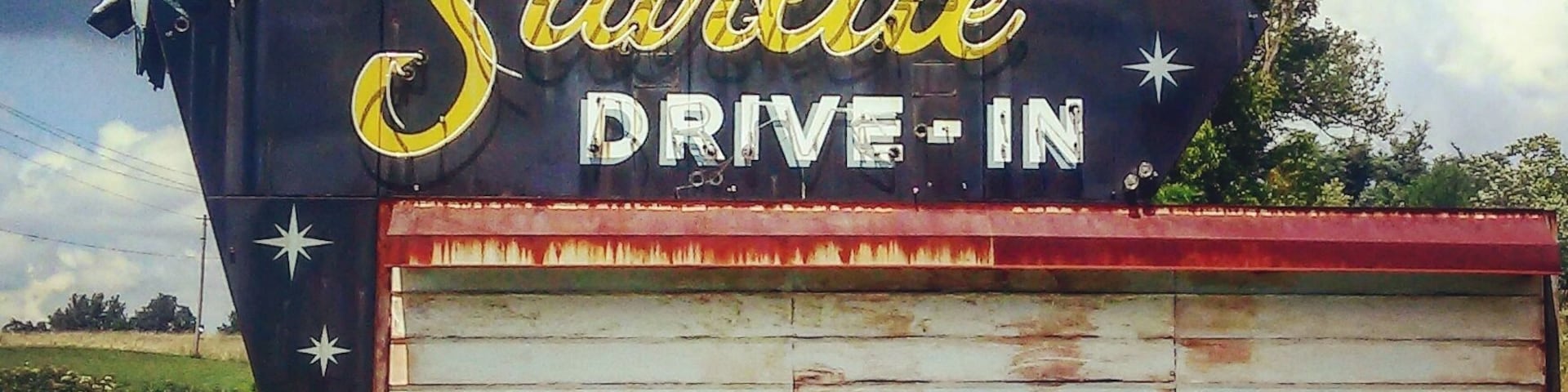 This is all that is left apparently of an old drive in theater ! It's kind of off the beaten path !