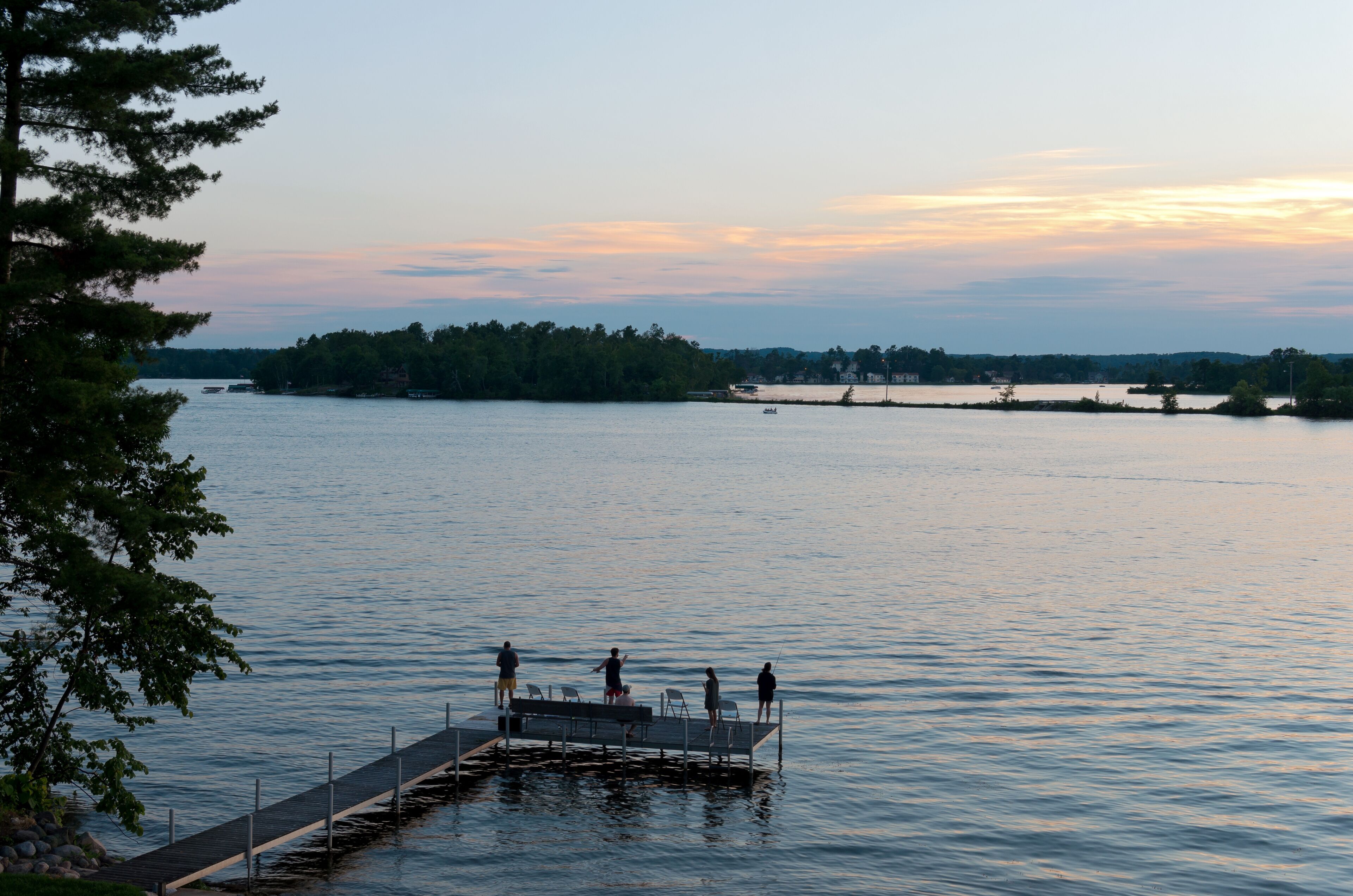 Sunset fishing on east gull lake