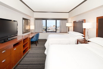 Premium bedding, down duvet, pillow top beds, in-room safe