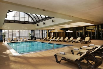 Indoor pool, open 8:00 AM to midnight, free cabanas, sun loungers