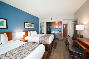 Premium bedding, pillowtop beds, in-room safe, desk