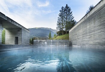Indoor pool, outdoor pool, pool loungers