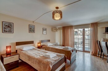 Minibar, in-room safe, desk, blackout curtains