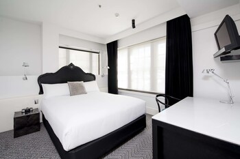 Pillow top beds, minibar, in-room safe, desk