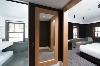 Pillow top beds, minibar, in-room safe, desk