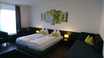 Minibar, desk, blackout drapes, free WiFi