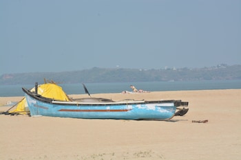 Na praia