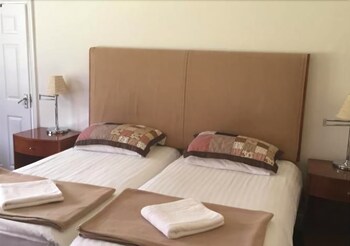 Desk, blackout drapes, iron/ironing board, free WiFi
