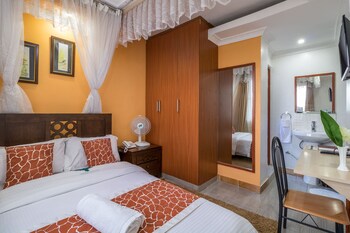 Hypo-allergenic bedding, individually decorated, individually furnished