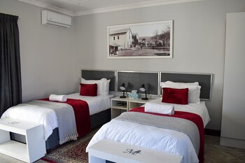 Blackout curtains, iron/ironing board, rollaway beds, free WiFi