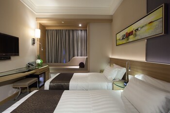 In-room safe, blackout curtains, iron/ironing board