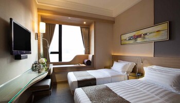 In-room safe, blackout curtains, iron/ironing board