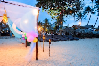 Private beach